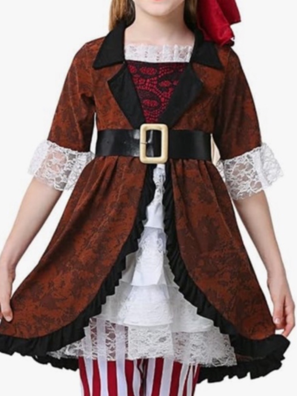 Pirate Halloween Costume Dress Child Girl's Size XL